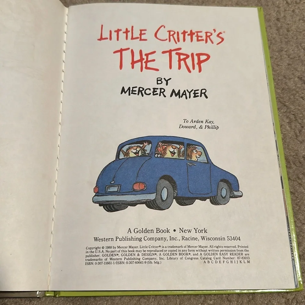 Mercer Mayer Vintage Book Lot 4 Little Critter Golden Shape Book 1982